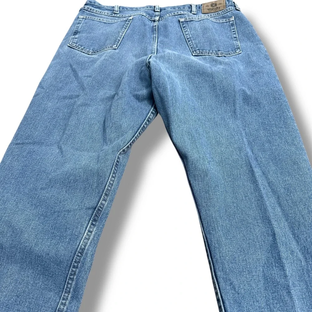 Wrangler Mens Jeans 40x32 Authentic Western Denim Blue Straight Fit‎